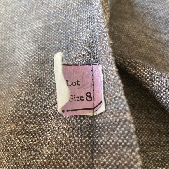 Vintage 60s 70s Lord & Taylor Mod Argyle Knit Collar Shift Dress - Picture 11 of 13